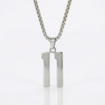 Custom Engraved Sports Number Necklace