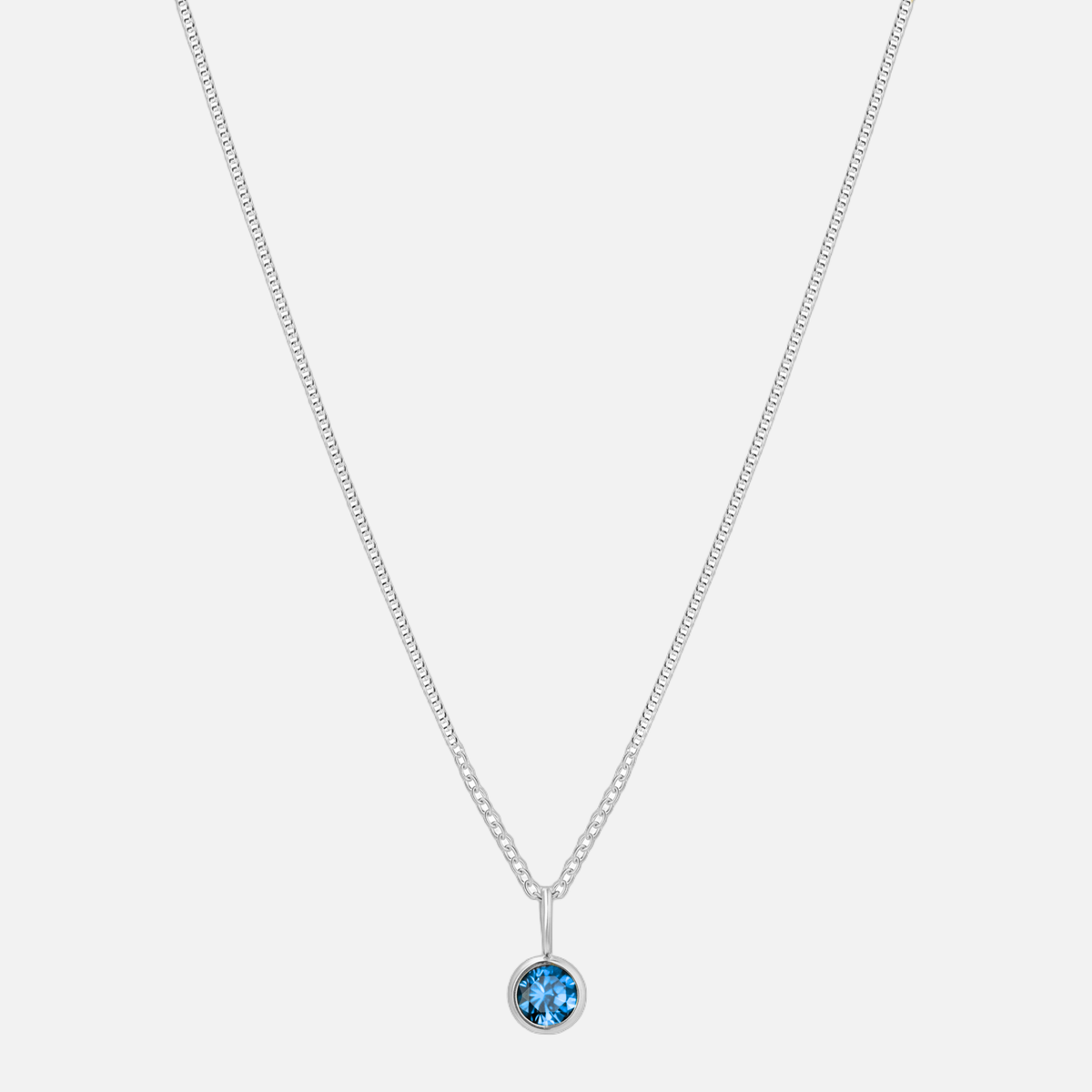 Suspended Birthstone Necklace (14k Gold-Plated)