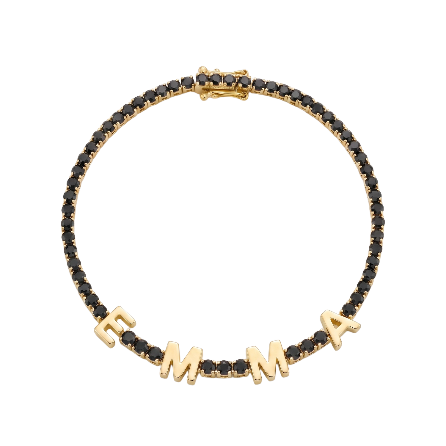 Custom Name Multi-Colour Tennis Bracelet