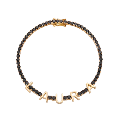 Custom Name Multi-Colour Tennis Bracelet