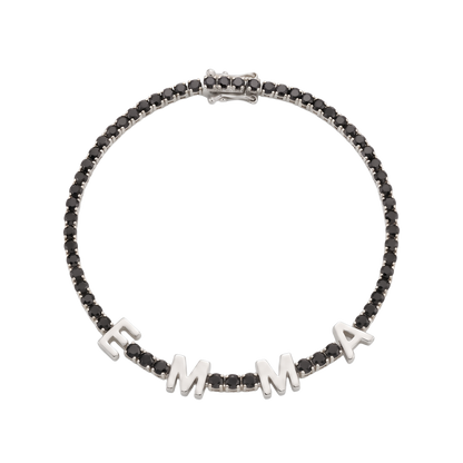 Custom Name Multi-Colour Tennis Bracelet