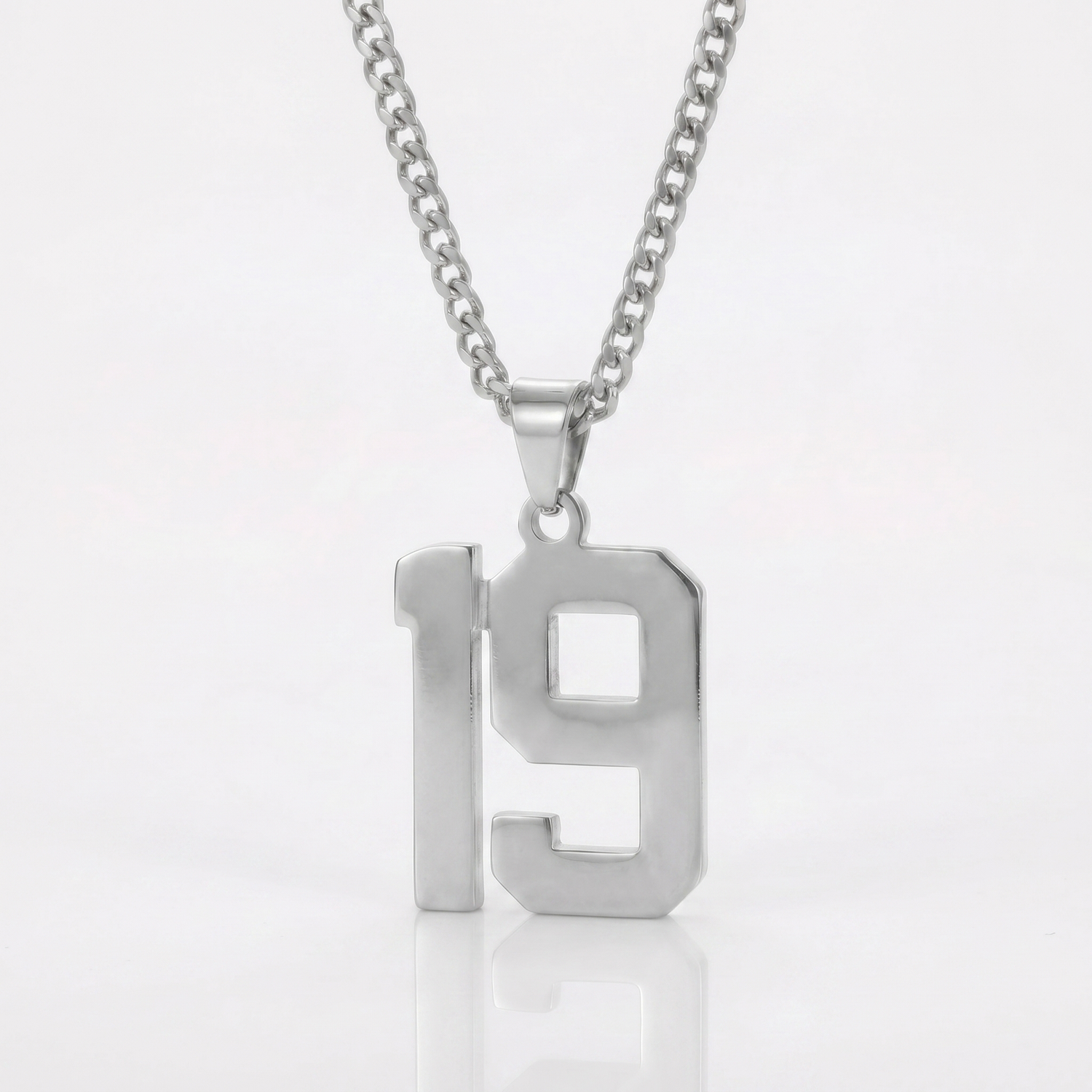 Custom Engraved Sports Number Necklace