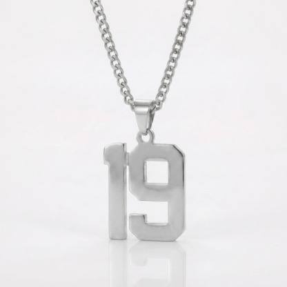 Custom Engraved Sports Number Necklace