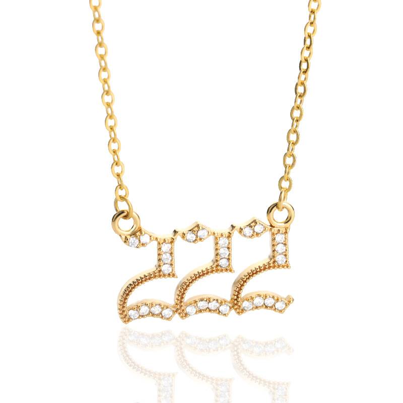 ICED Angel Numbers Necklace