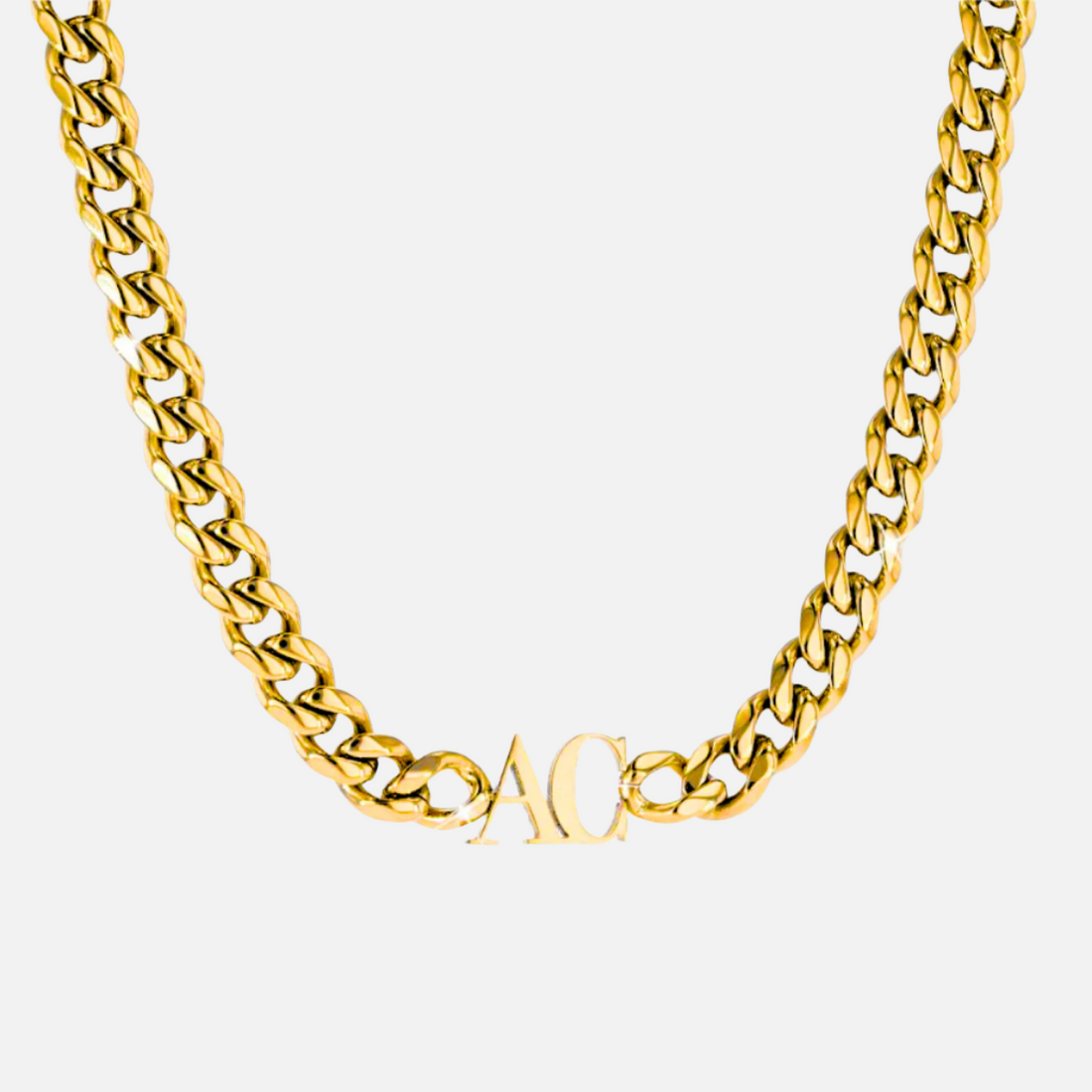 Custom Name Cuban Chain Necklace & Bracelet Set - Jewelled Me