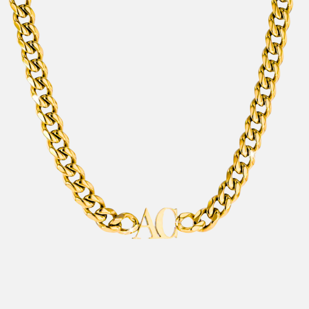 Custom Name Cuban Chain Necklace &amp; Bracelet Set - Jewelled Me