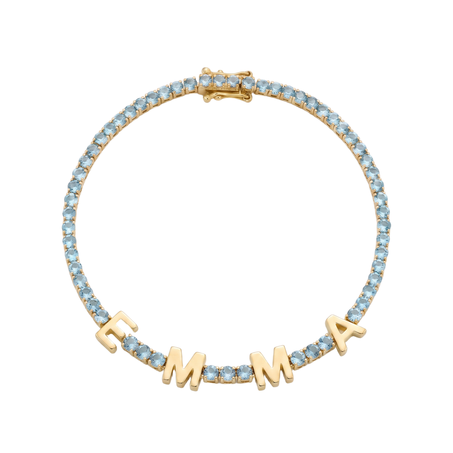 Custom Name Multi-Colour Tennis Bracelet
