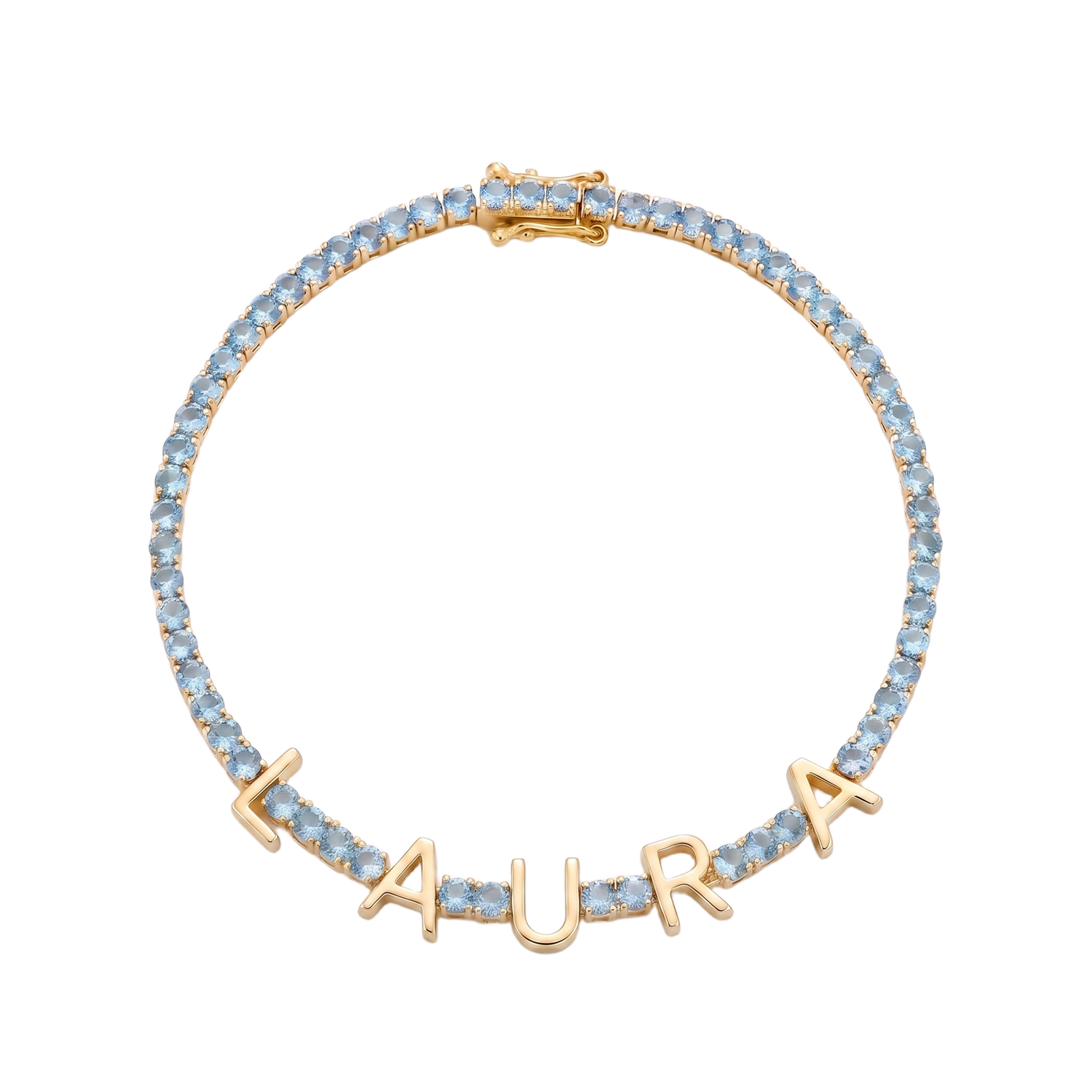 Custom Name Multi-Colour Tennis Bracelet