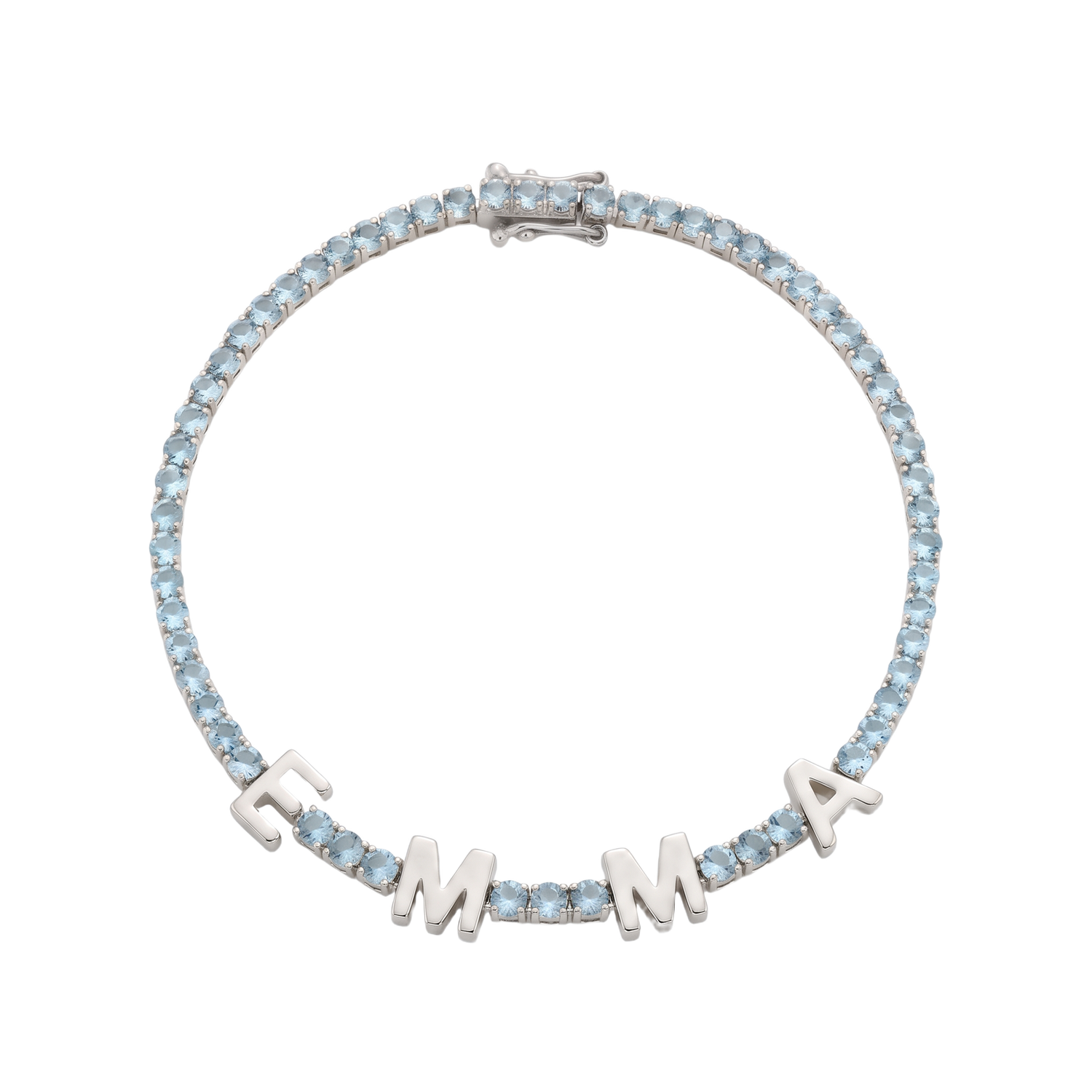 Custom Name Multi-Colour Tennis Bracelet
