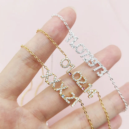 Pave Custom Date Necklace (Horizontal) - Jewelled Me