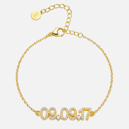 Mini Pave Custom Date Bracelet