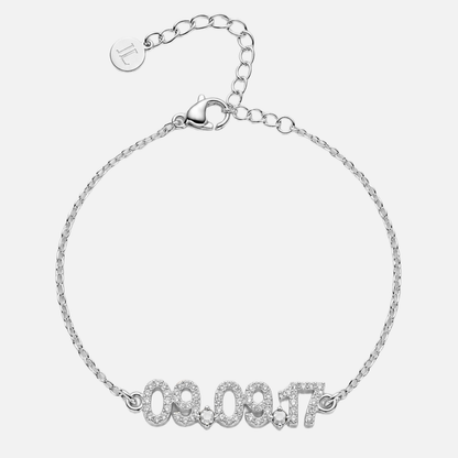 Mini Pave Custom Date Bracelet