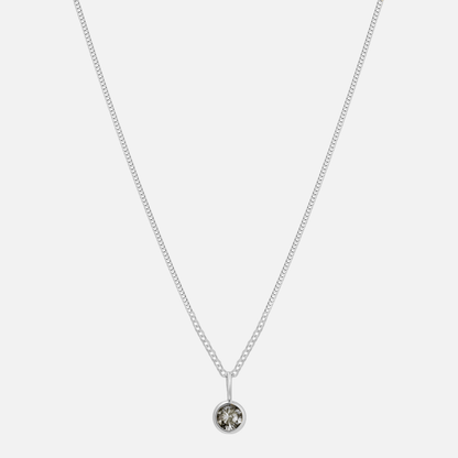Suspended Birthstone Necklace (14k Gold-Plated)