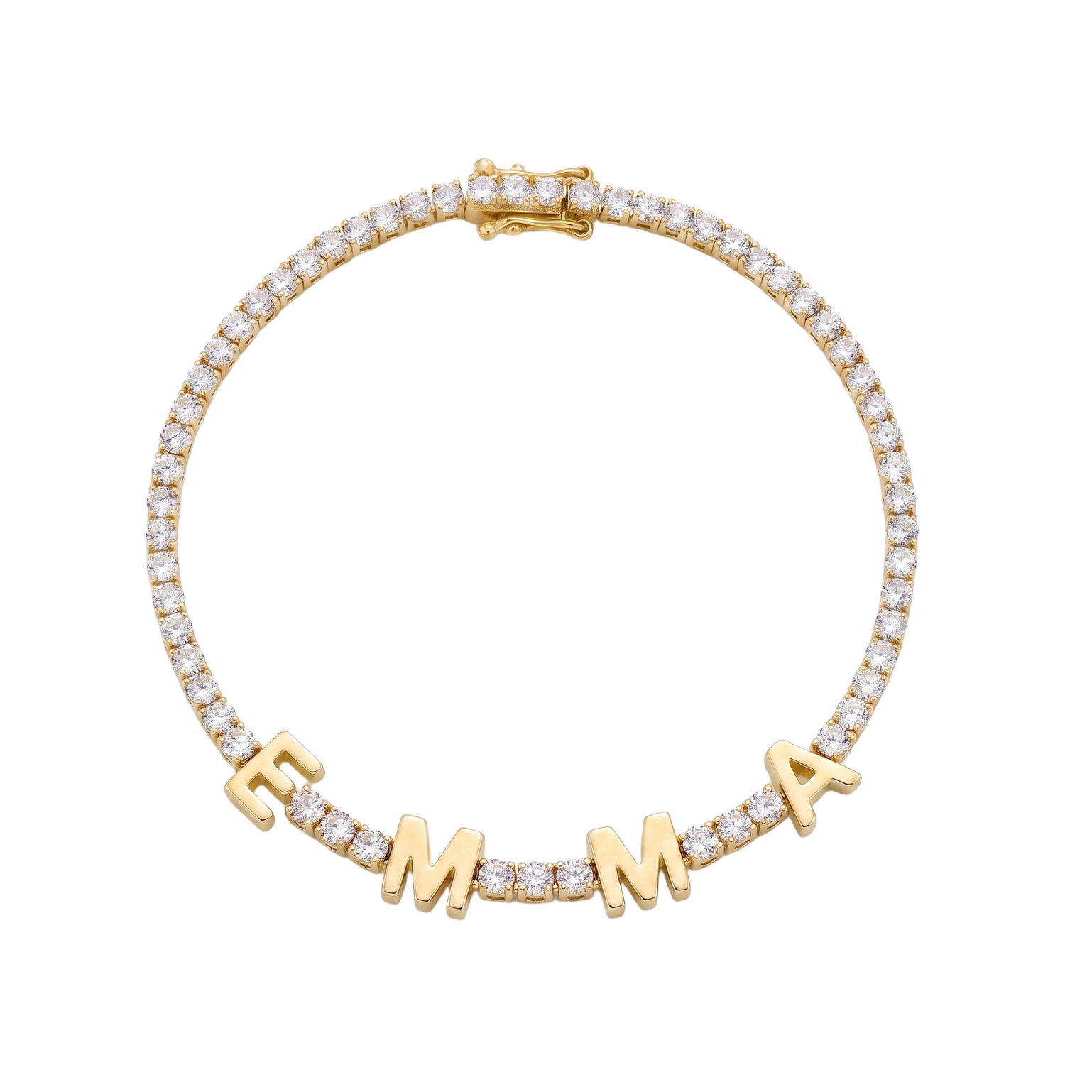 Custom Name Multi-Colour Tennis Bracelet