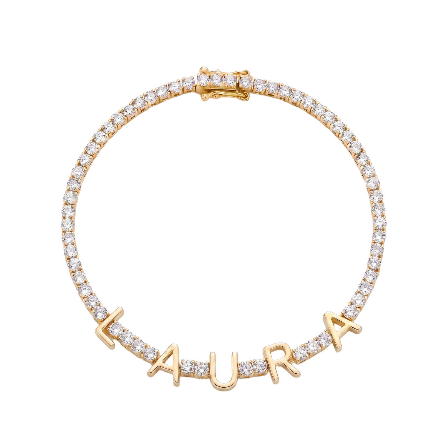 Custom Name Multi-Colour Tennis Bracelet