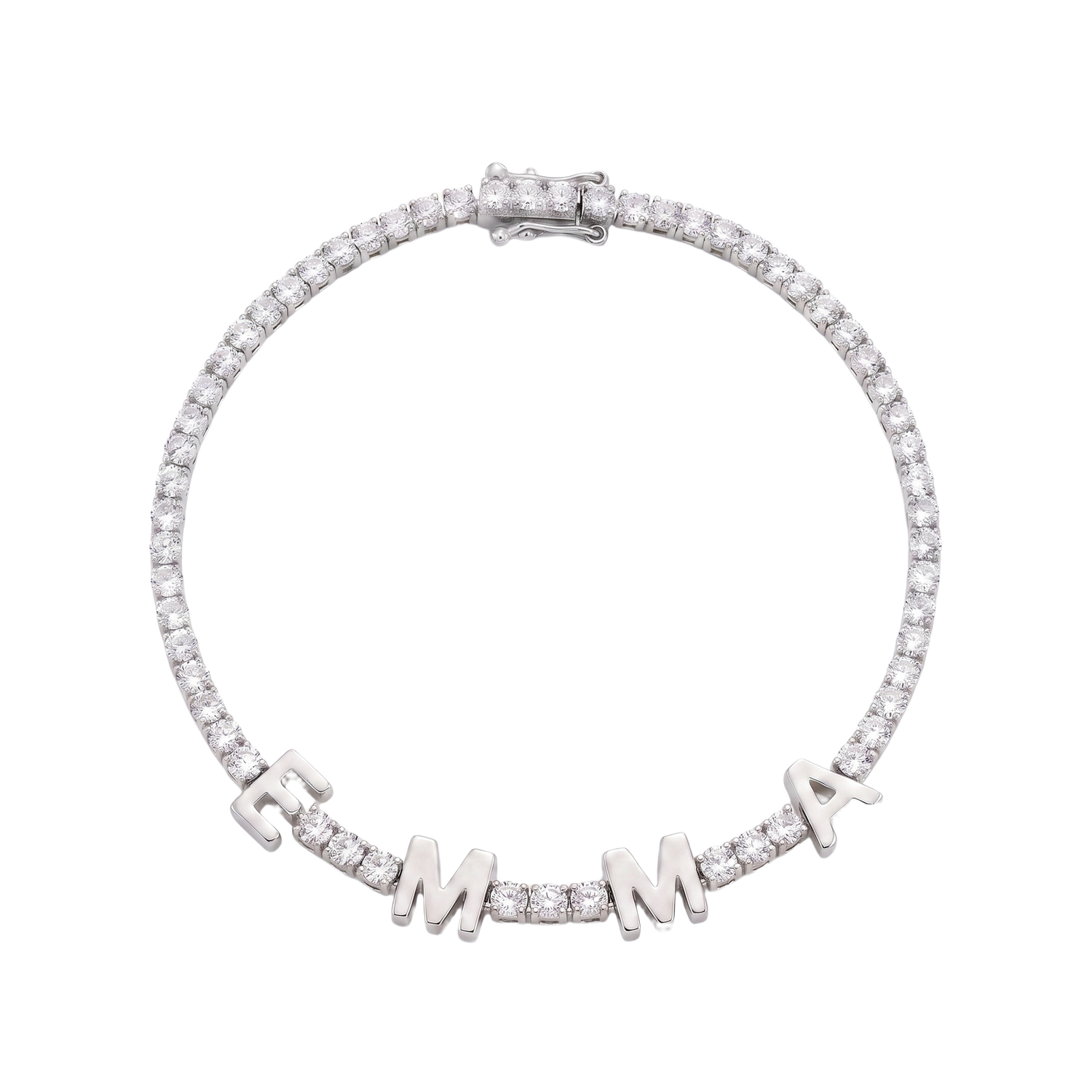 Custom Name Multi-Colour Tennis Bracelet