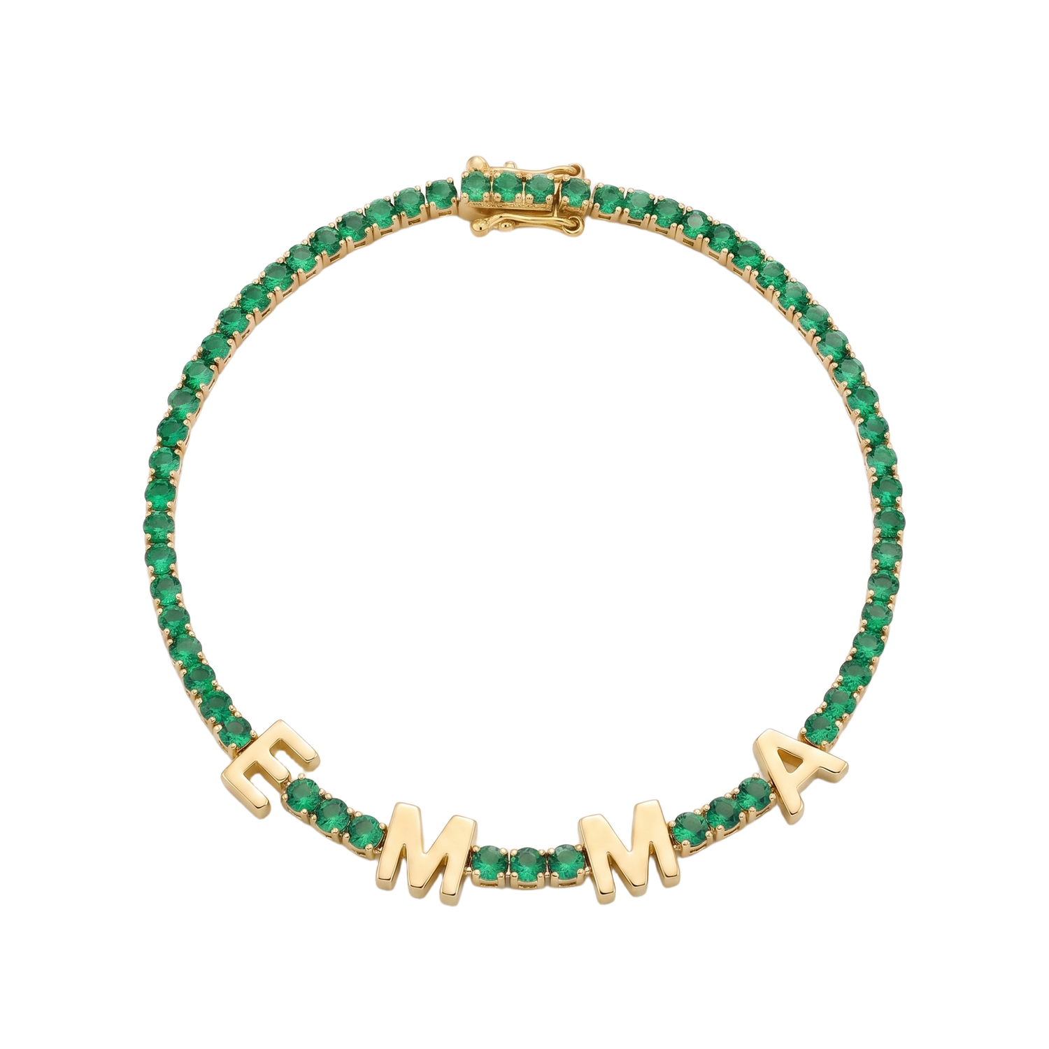 Custom Name Multi-Colour Tennis Bracelet