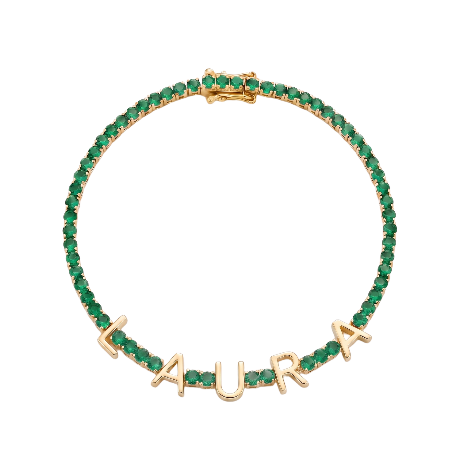 Custom Name Multi-Colour Tennis Bracelet