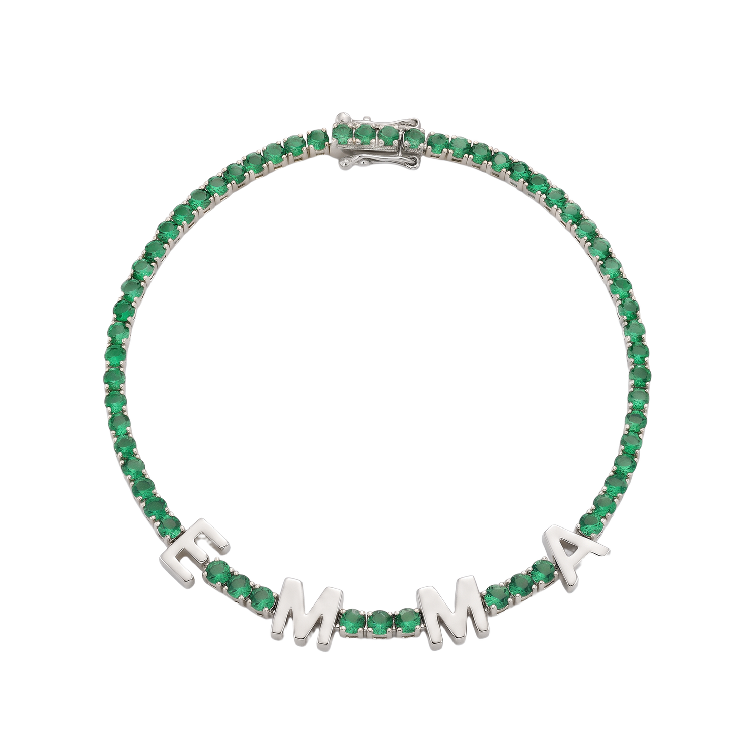 Custom Name Multi-Colour Tennis Bracelet
