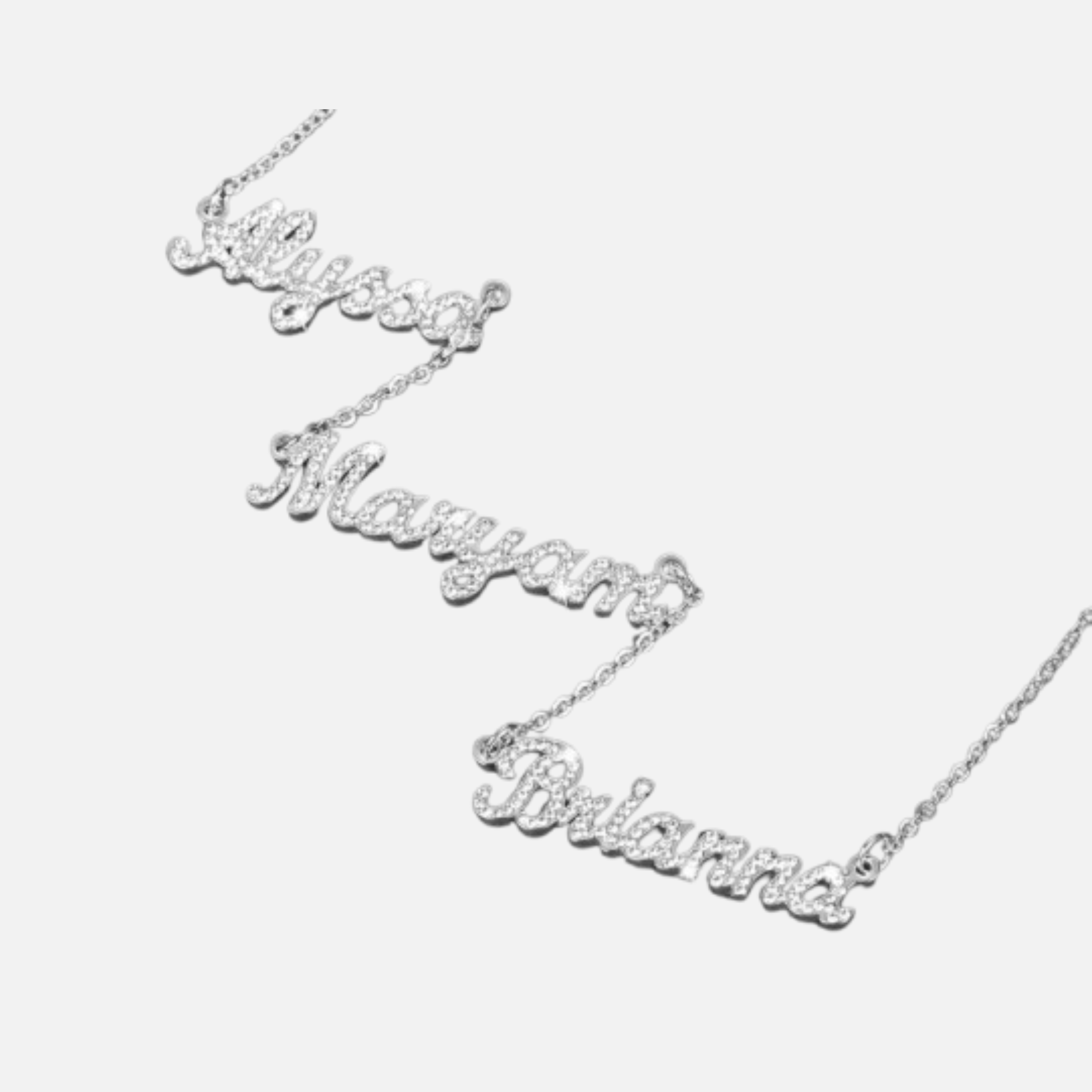 ICED Multiple Name Miami Necklace - Jewelled Me