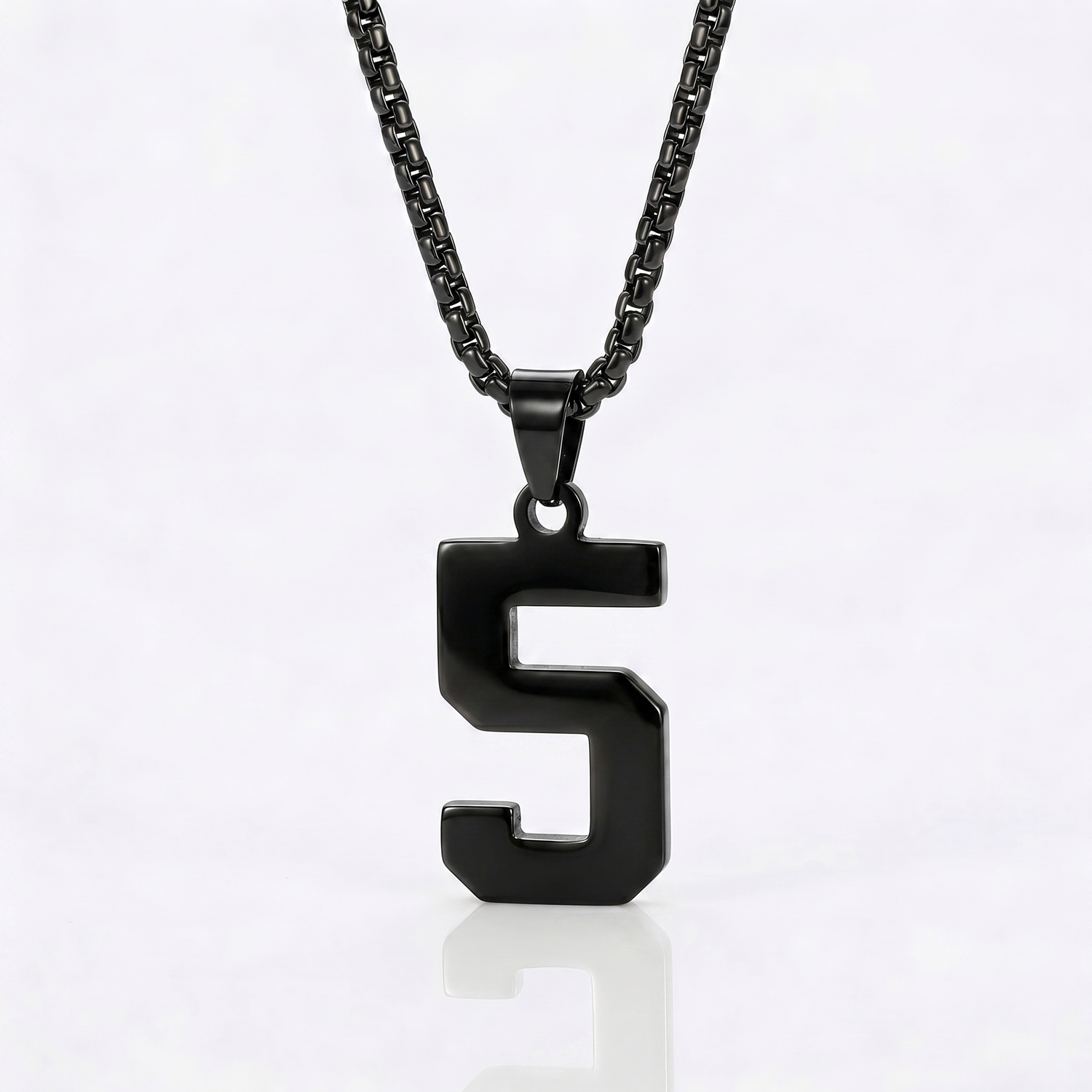 Custom Engraved Sports Number Necklace