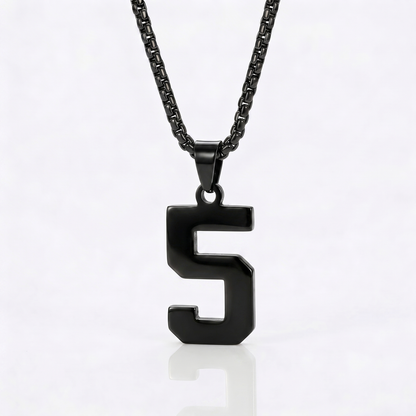 Custom Engraved Sports Number Necklace