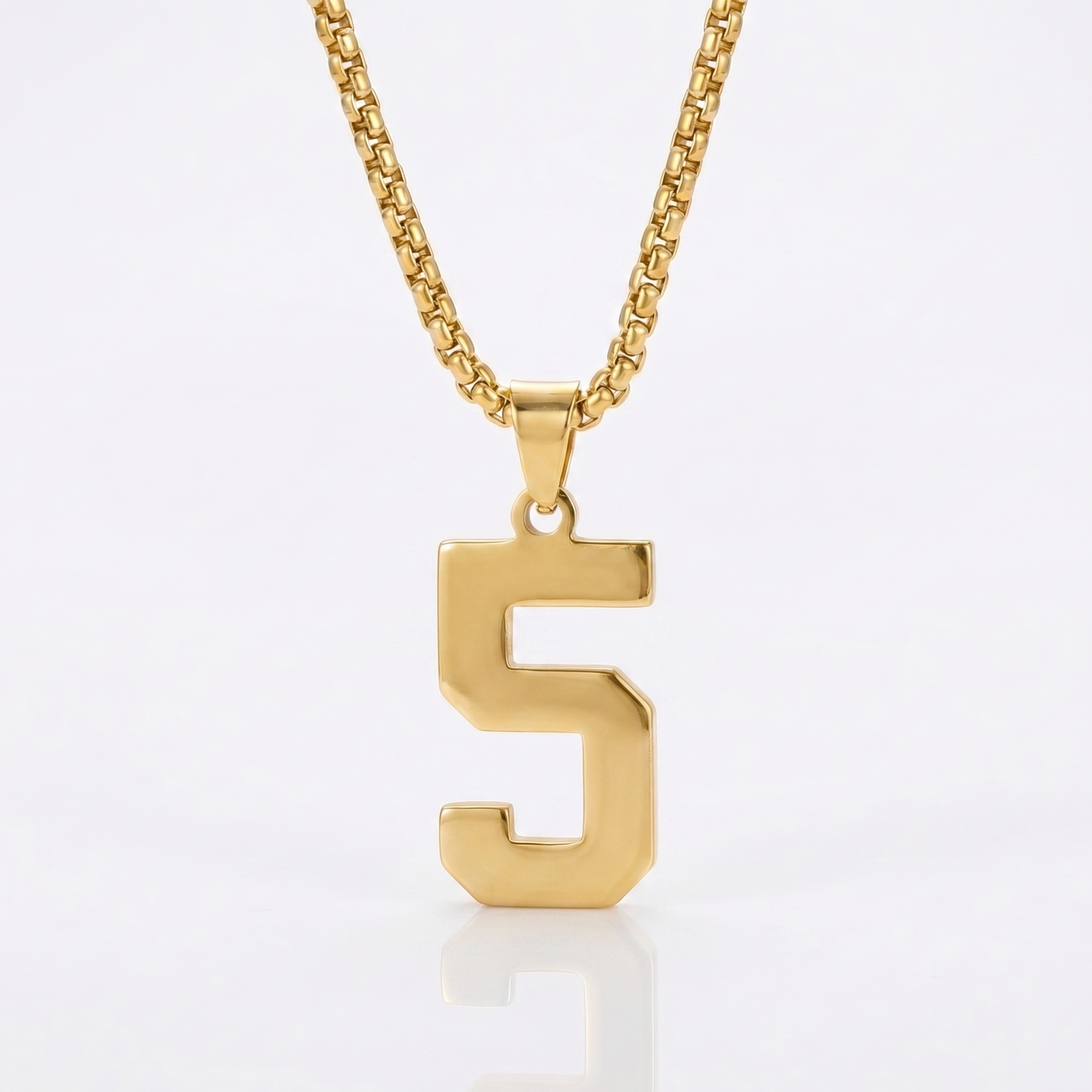Custom Engraved Sports Number Necklace
