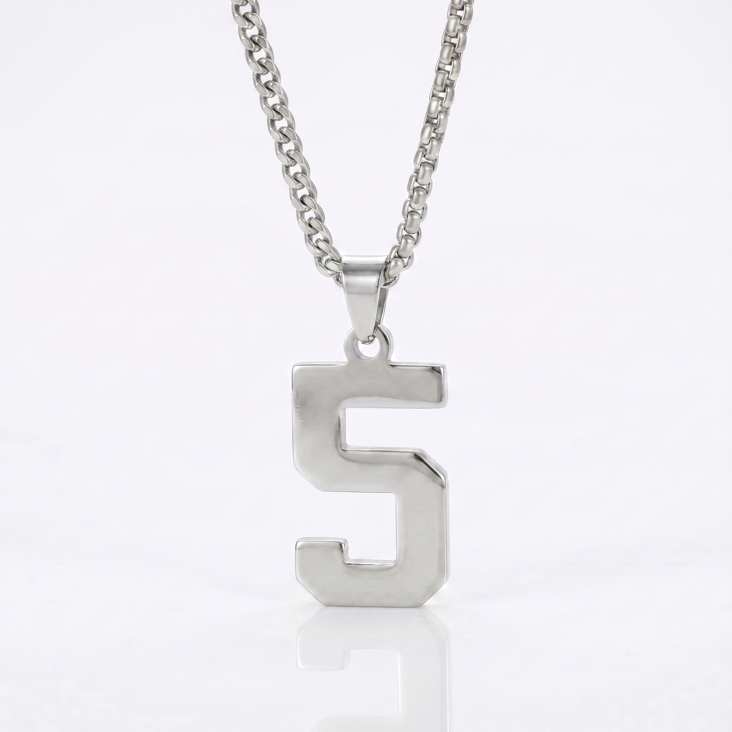 Custom Engraved Sports Number Necklace