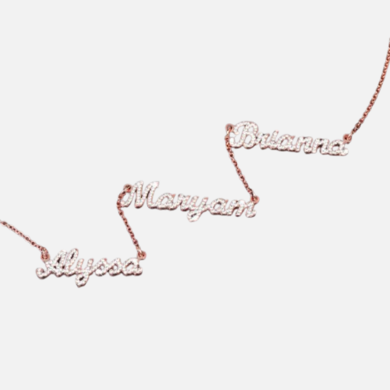 ICED Multiple Name Miami Necklace - Jewelled Me