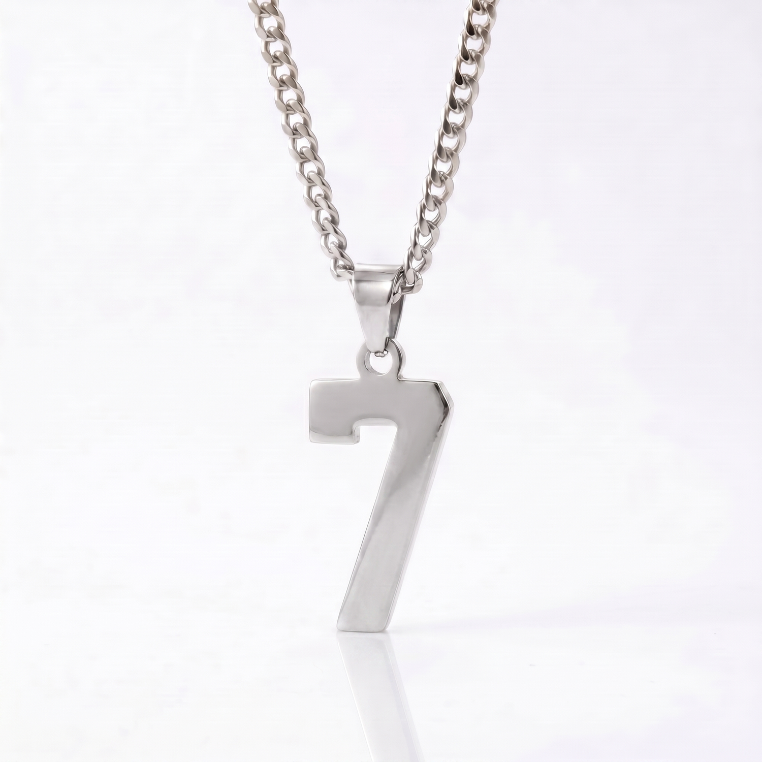 Custom Engraved Sports Number Necklace