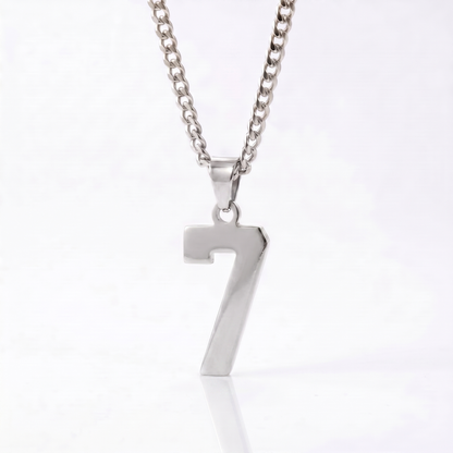 Custom Engraved Sports Number Necklace
