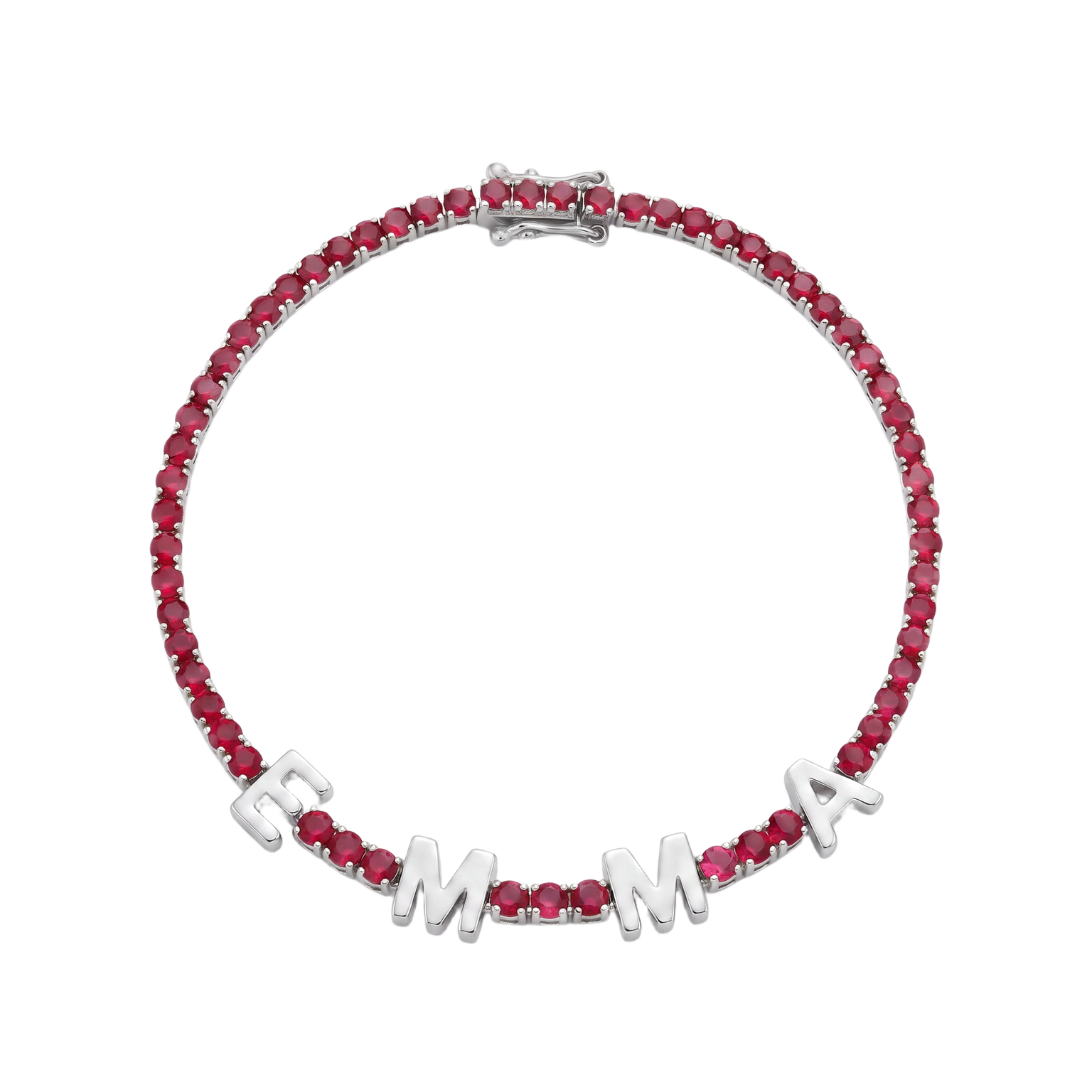 Custom Name Multi-Colour Tennis Bracelet