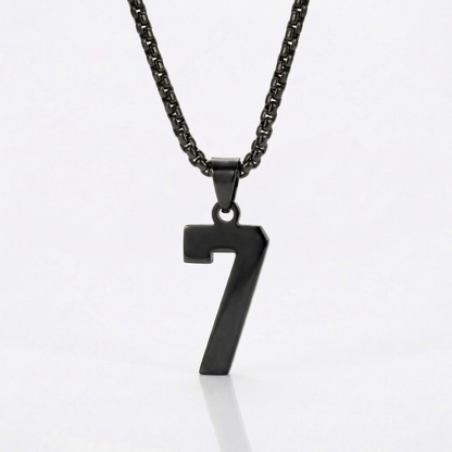 Custom Engraved Sports Number Necklace