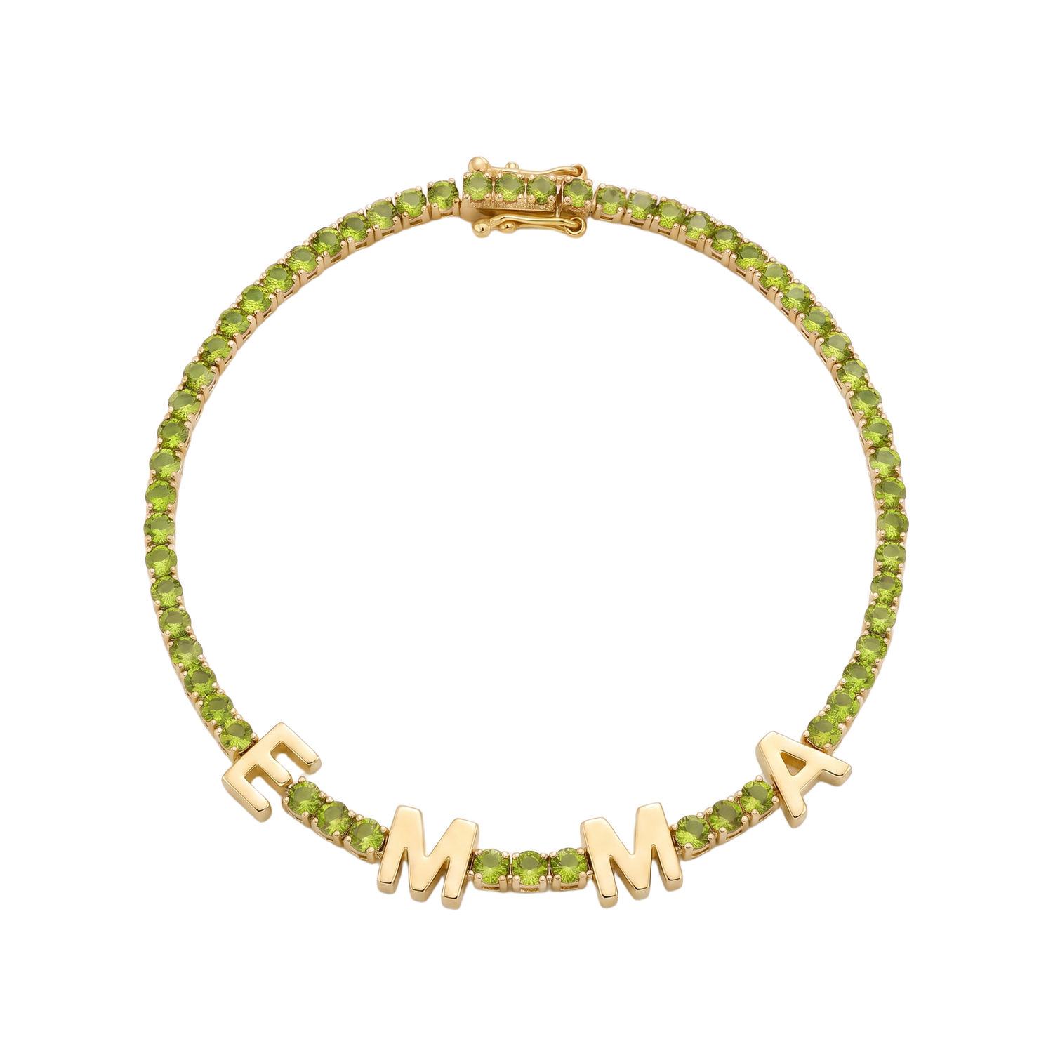 Custom Name Multi-Colour Tennis Bracelet