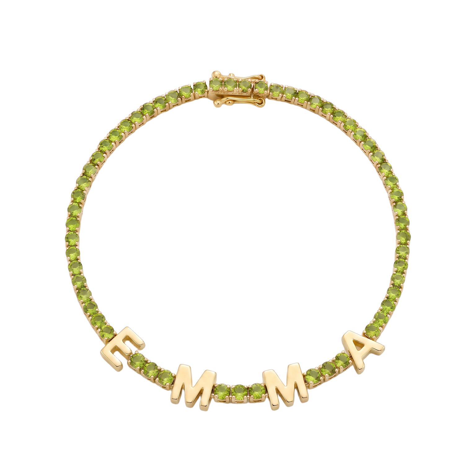 Custom Name Multi-Colour Tennis Bracelet