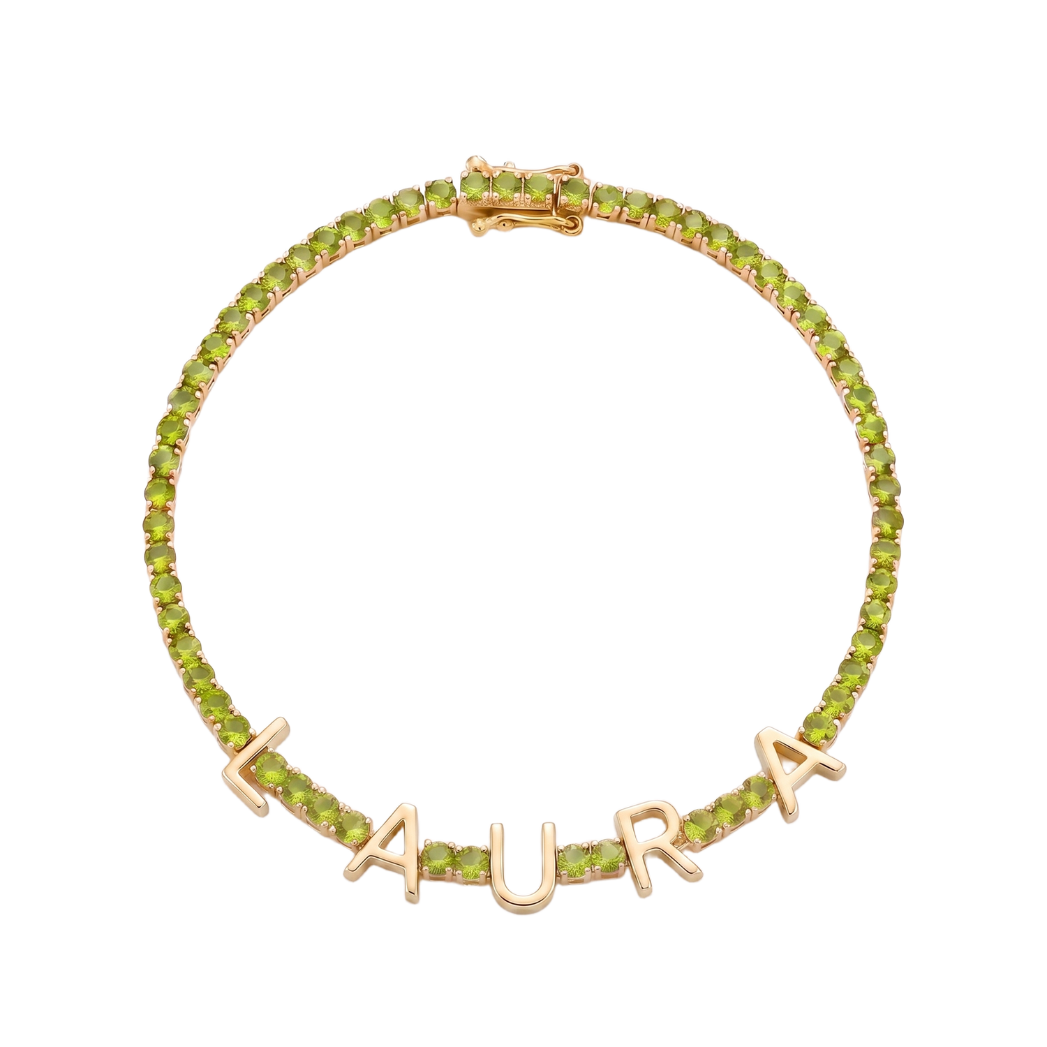 Custom Name Multi-Colour Tennis Bracelet