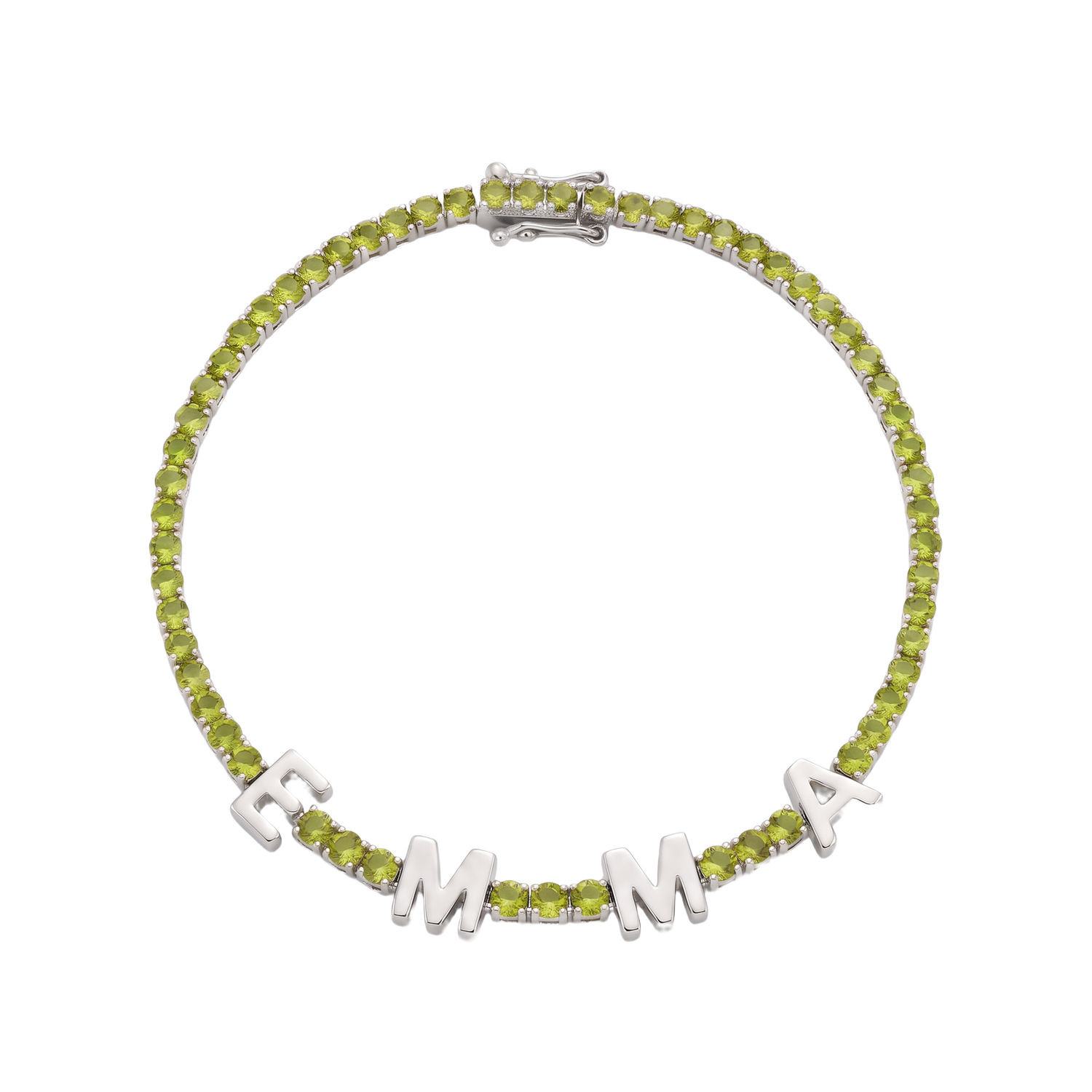 Custom Name Multi-Colour Tennis Bracelet