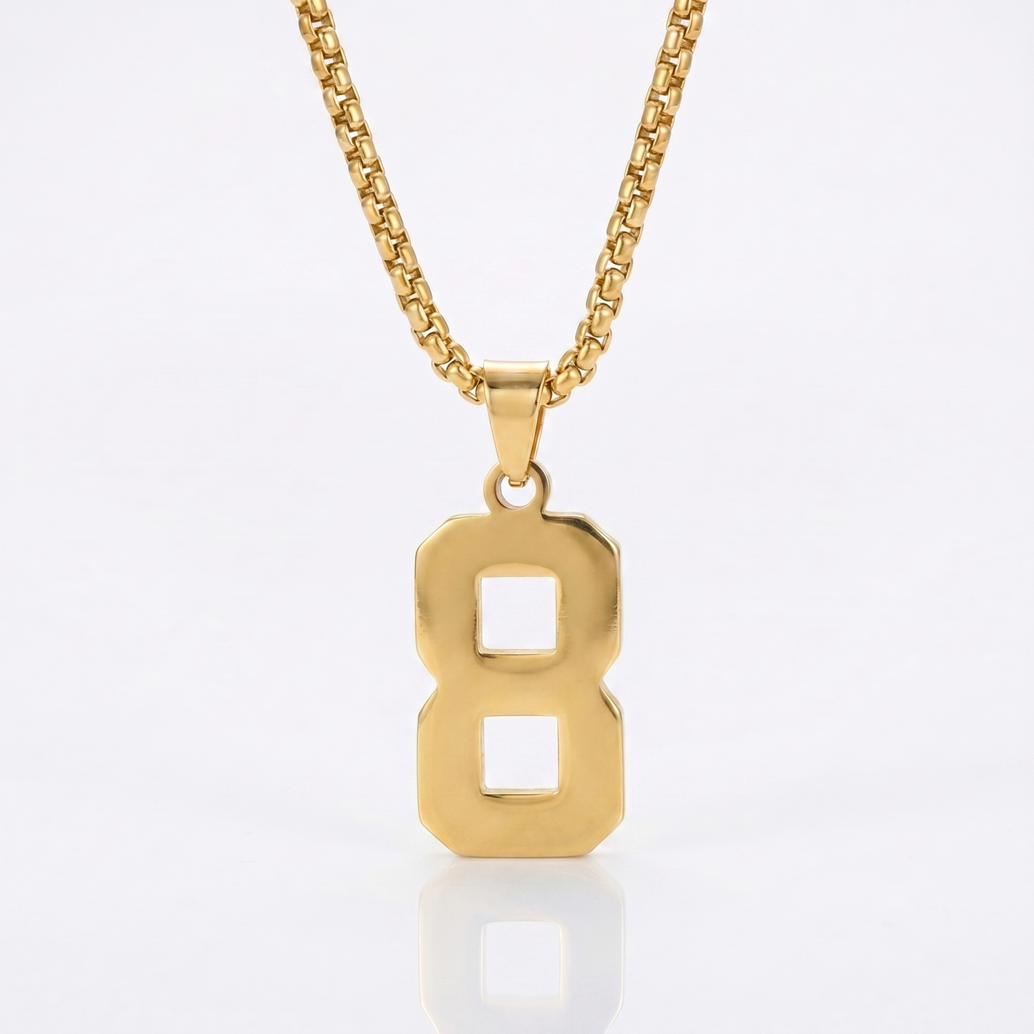 Custom Engraved Sports Number Necklace