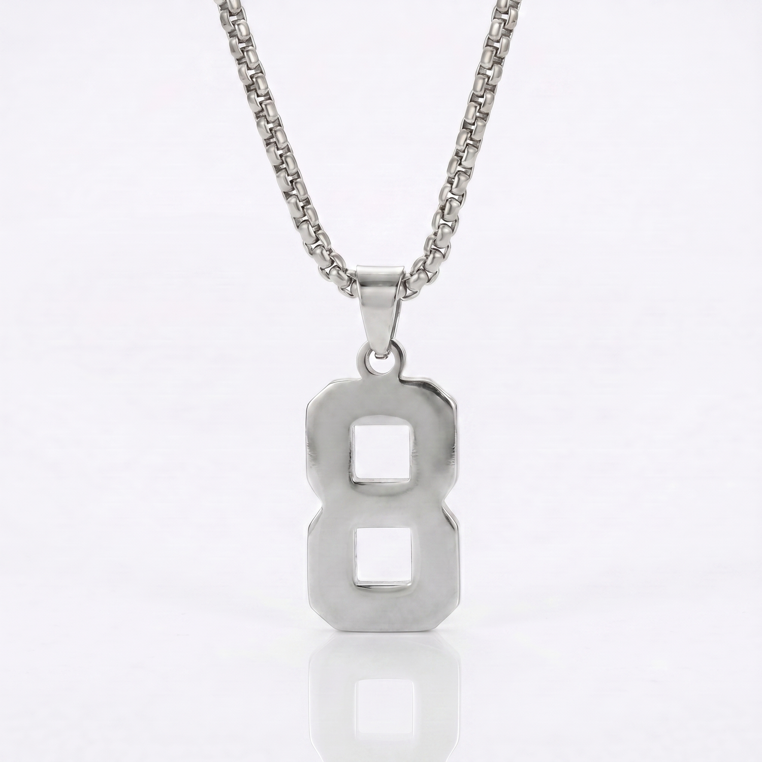 Custom Engraved Sports Number Necklace