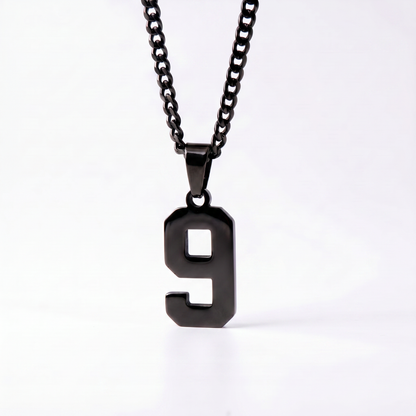 Custom Engraved Sports Number Necklace