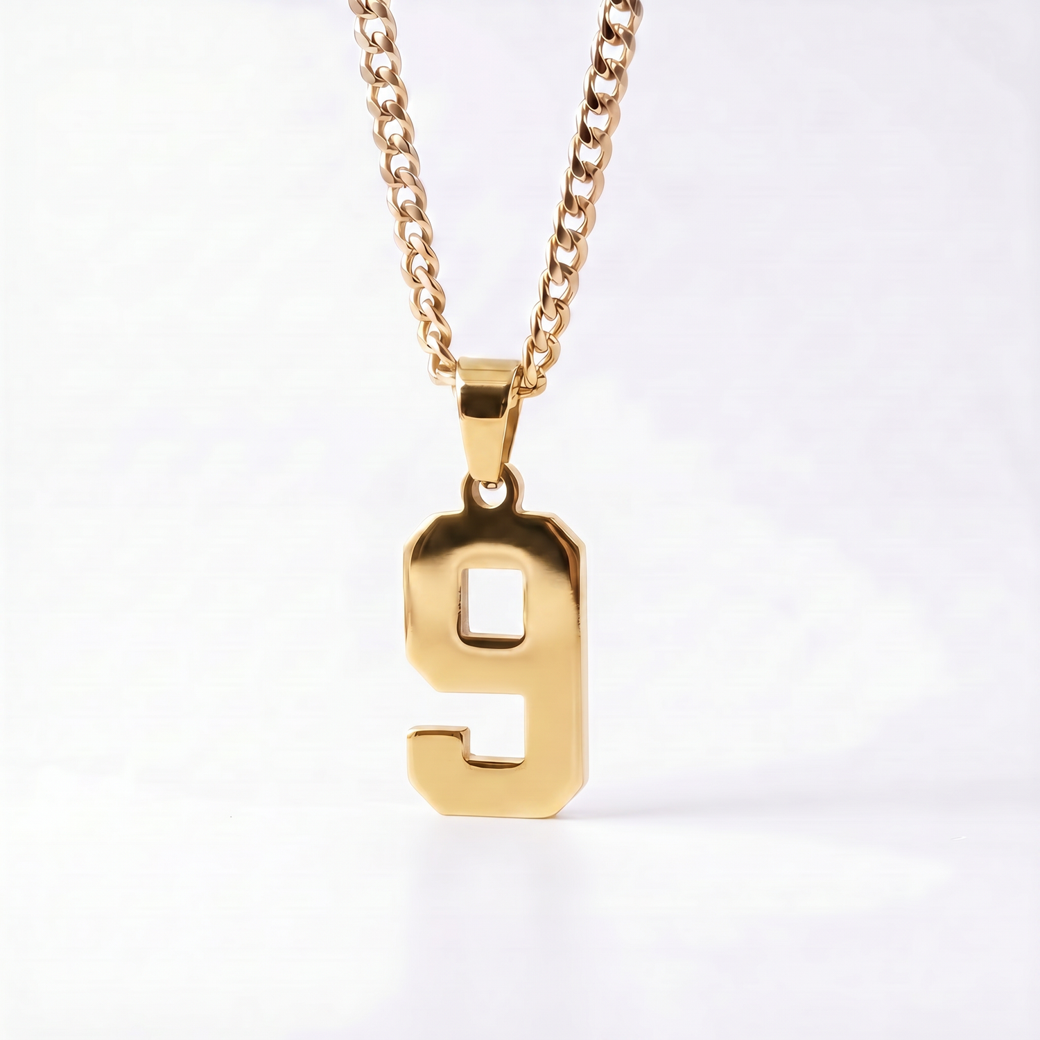Custom Engraved Sports Number Necklace