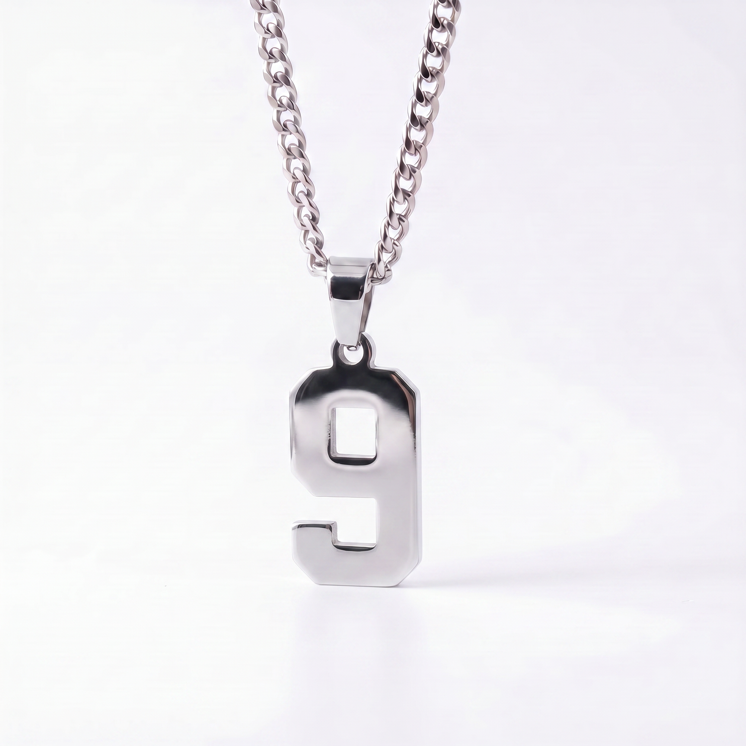 Custom Engraved Sports Number Necklace