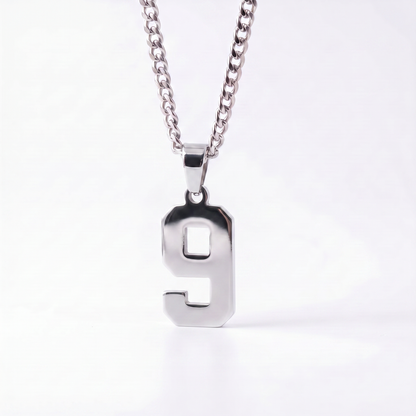 Custom Engraved Sports Number Necklace