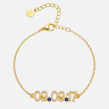Mini Pave Custom Date Bracelet