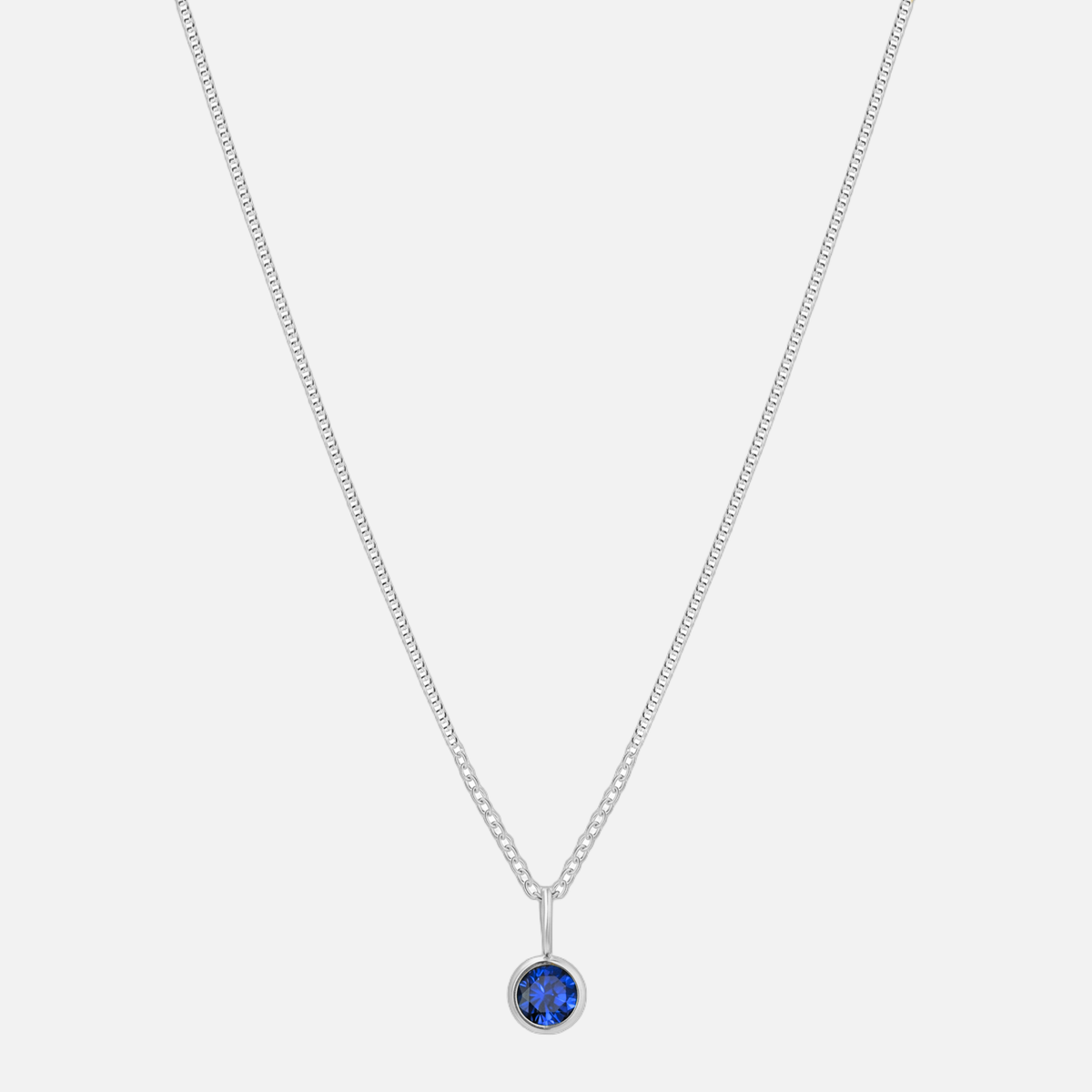 Suspended Birthstone Necklace (14k Gold-Plated)
