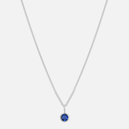 Suspended Birthstone Necklace (14k Gold-Plated)