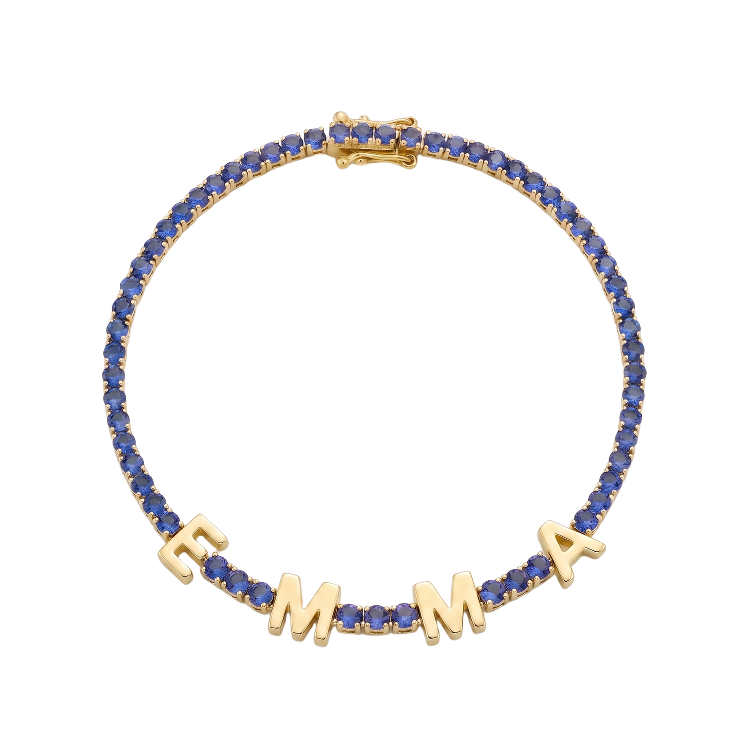 Custom Name Multi-Colour Tennis Bracelet