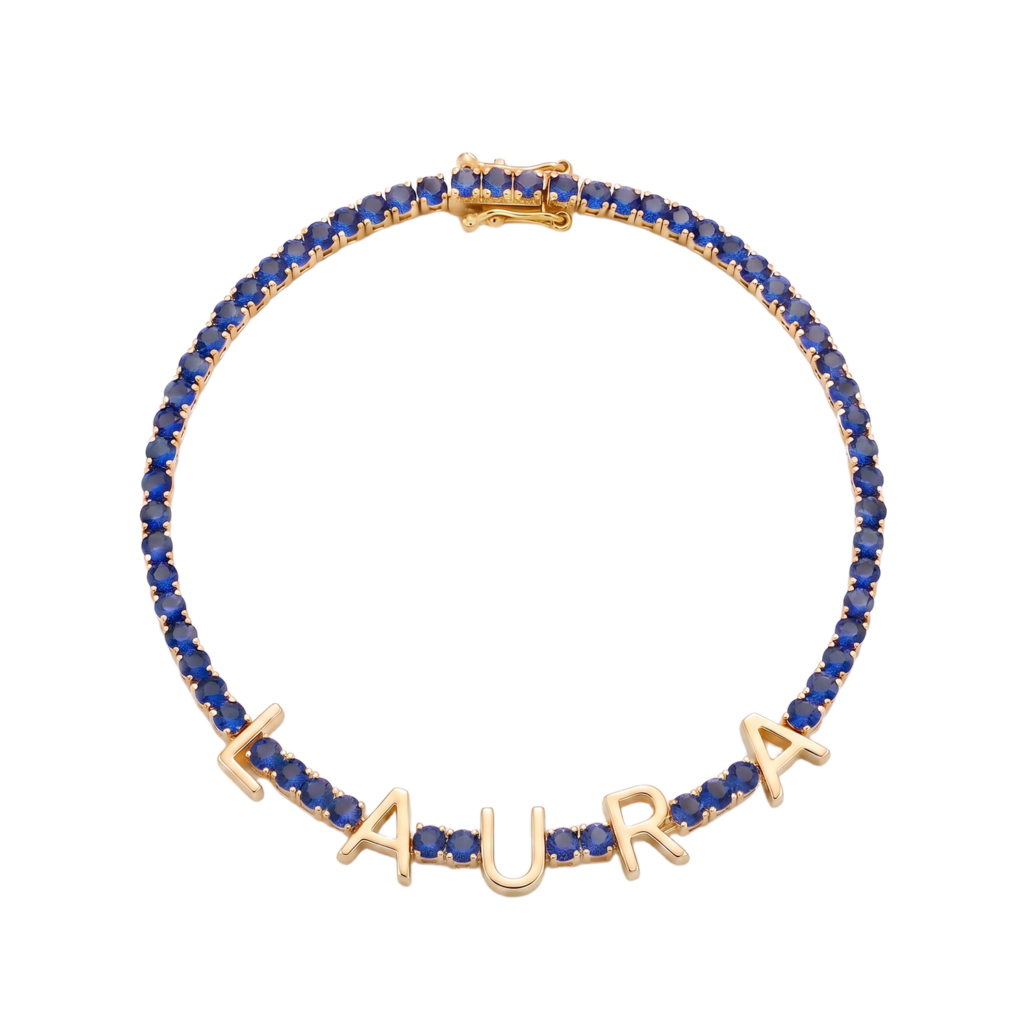 Custom Name Multi-Colour Tennis Bracelet