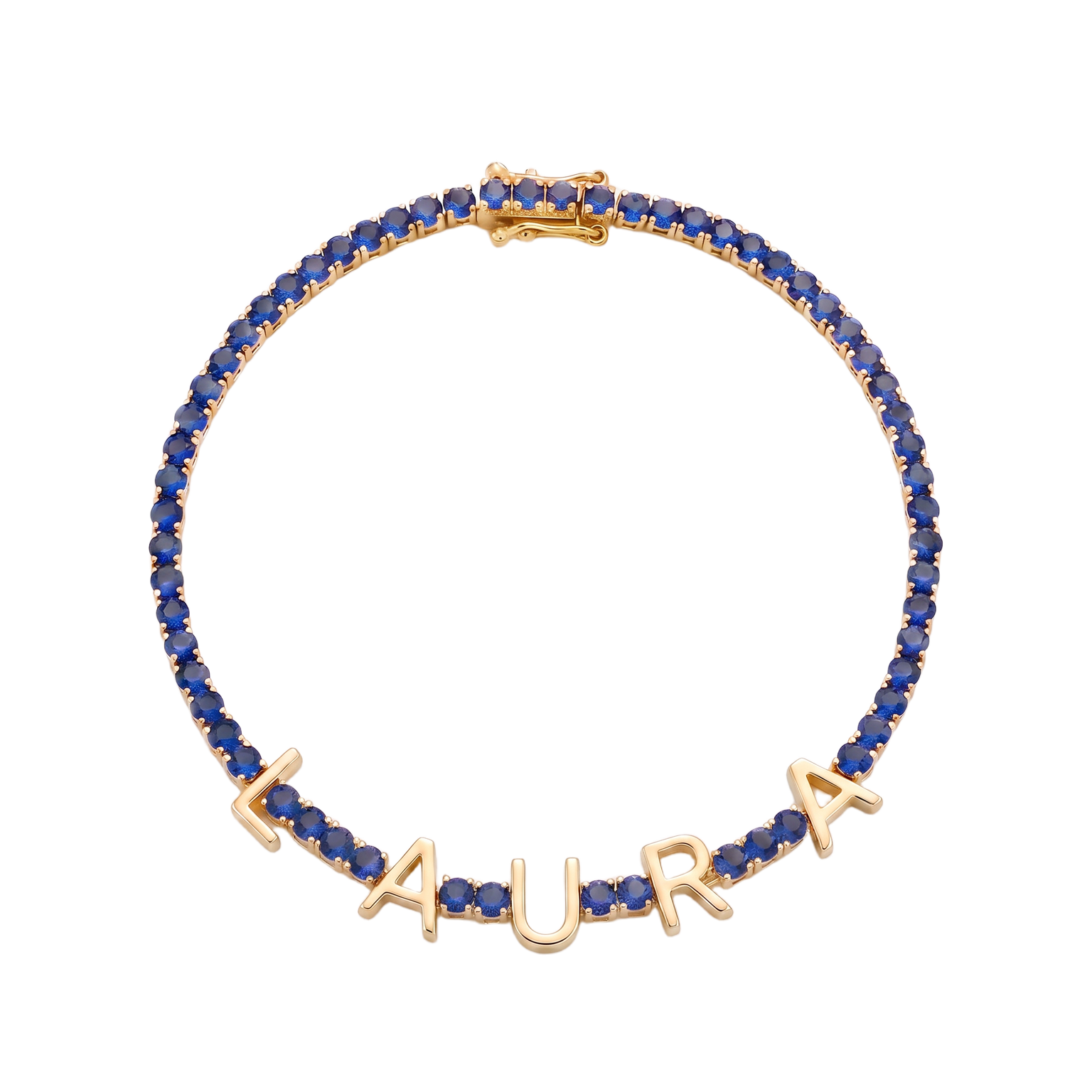 Custom Name Multi-Colour Tennis Bracelet
