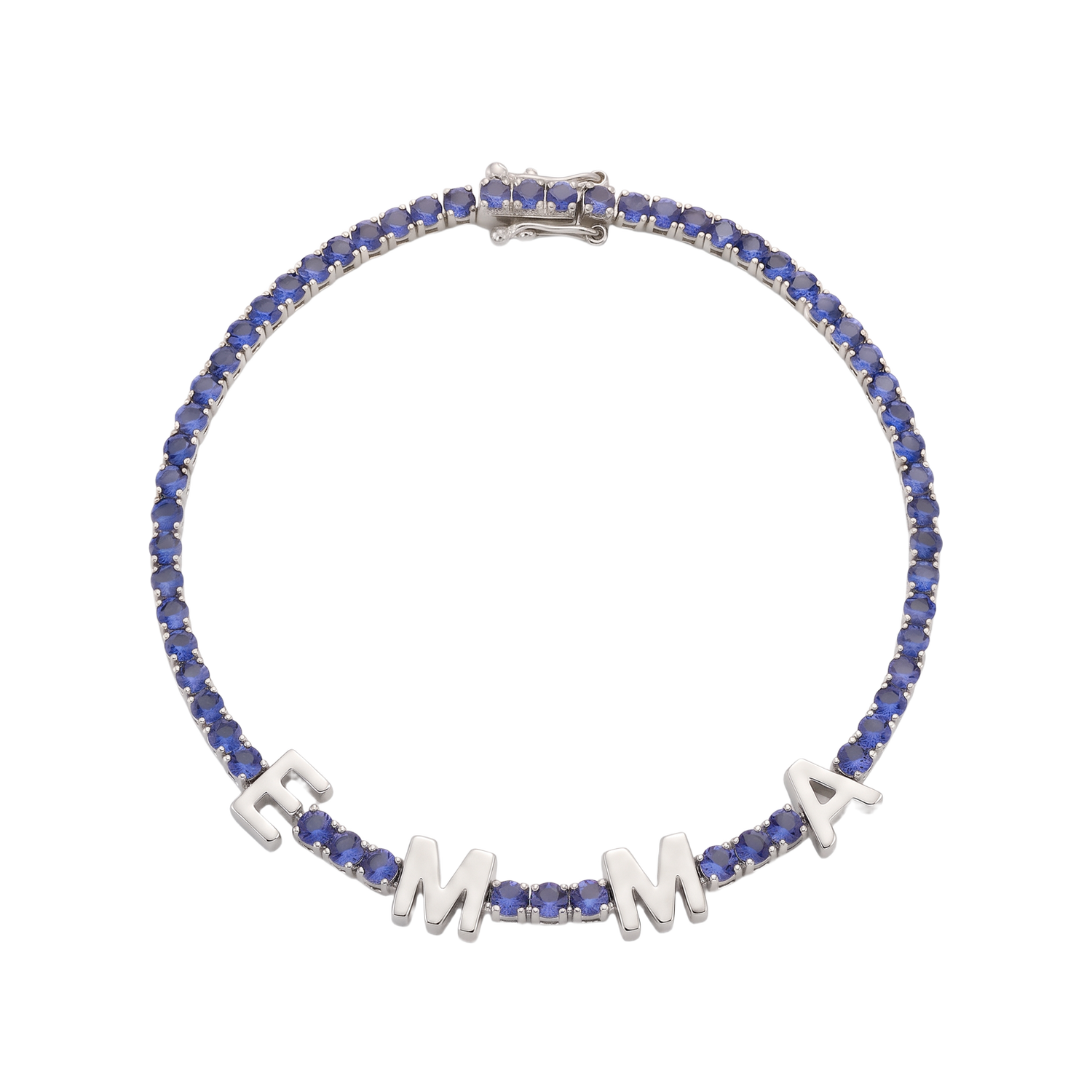 Custom Name Multi-Colour Tennis Bracelet
